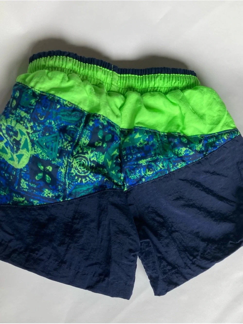 Vintage Boys Swim Trunks 12 Months. Retro Pattern Like New Condition